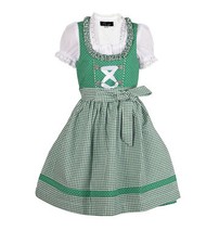Children's dirndl Nele green dirndl for girls with blouse