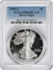 1990-S American Silver Eagle Dollar PR69DCAM PCGS Proof 69 Deep Cameo