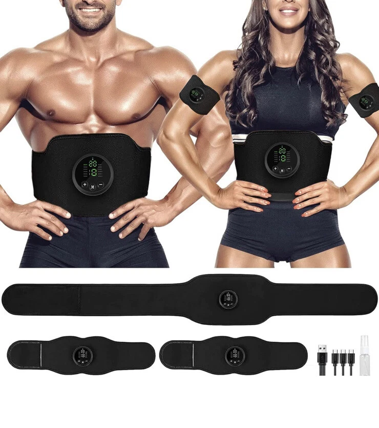 Muscle Stimulation Belt Electric ABS Stimulator Trainer EMS, 42 OFF