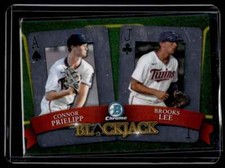 2022 Bowman Draft Blackjack Connor Prielipp / Brooks Lee Minnesota Twins #BJ-6