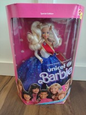 Vintage Unicef Barbie Doll Special Edition 1989 NIB Red White and Blue