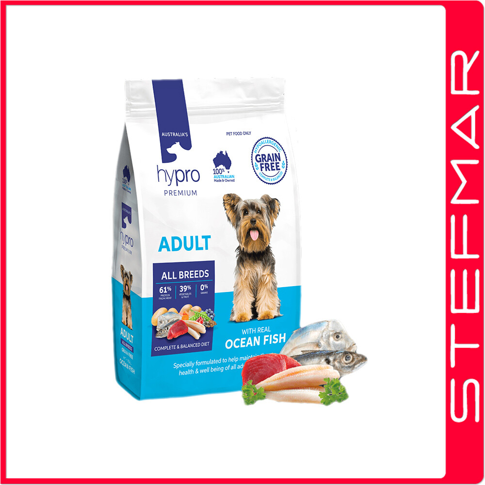 Hypro Premium Grain Free Dog Food Adult Ocean Fish 9kg