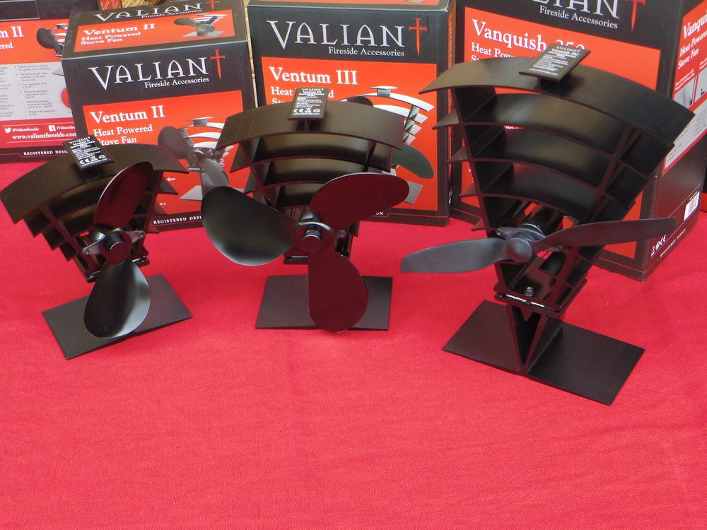 Vanquish 250 Fireplace Fan in Black by Valiant Heat Distributor for Oven  5031300003649 | eBay