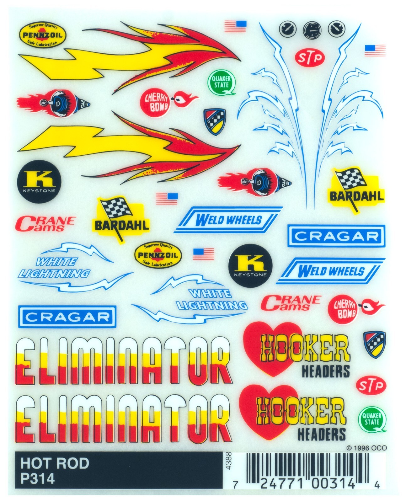 Pinecar Dry Transfer Decals Lot of 4 Sets Models Pinewood Derby Pine