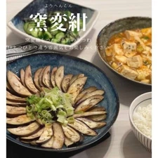 Mino Ware Kiln Glazed Indigo Blue Ceramic Deep Plate 21cm Dining Kitchen Dish