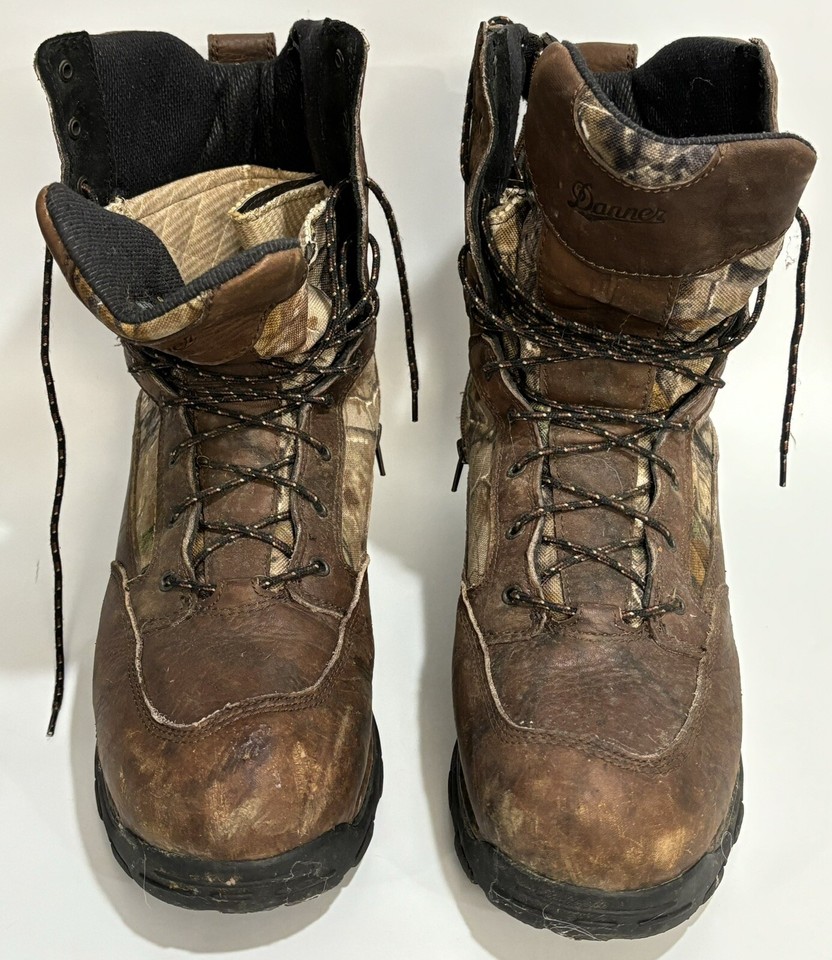 Danner Boots 8" Pronghorn Insulated 1200G GTX Gore Tex 13 Camo Hunting