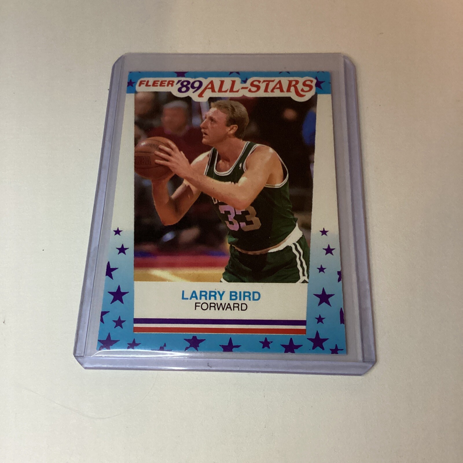 Larry Bird 1989 NBA Fleer All-Star Sticker Card Boston Celtics #10