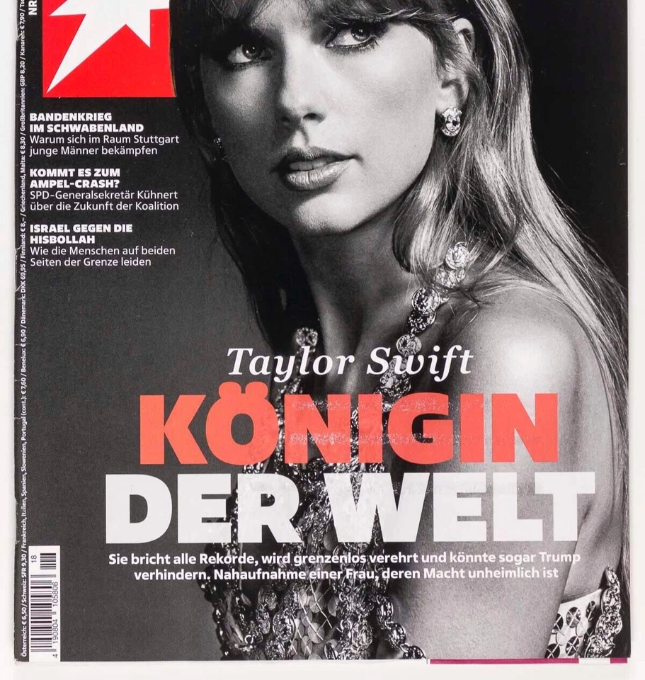 TAYLOR SWIFT COVER + RARE PHOTO'S - DEUTSCH GERMANY GERMAN STERN NEWS MAGAZINE - Image 2 of 4