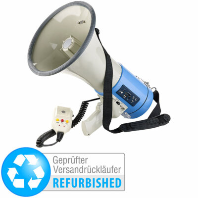 infactory Extra-lautes MP3-Megaphon Premium, 25 Watt, USB, SD(Versandrückläufer)