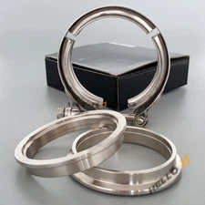 3" V Band Clamp Flanges Kit Vband & Male Female Flanges SUS304 ID 3 inch