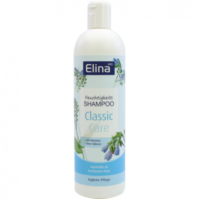Elina med Feuchtigkeits Shampoo mit Allantoin, Aloe Vera, ohne Silikone 3x  500ml | eBay.de