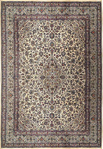 Tappeto Kashaan persiano leggero 10' x 13' usato in perfette condizioni #F-6032 - Foto 1 di 10