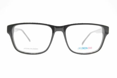 JK London Soho Grasvenor Bridge schwarz eckig Brille Brillengestell Neu