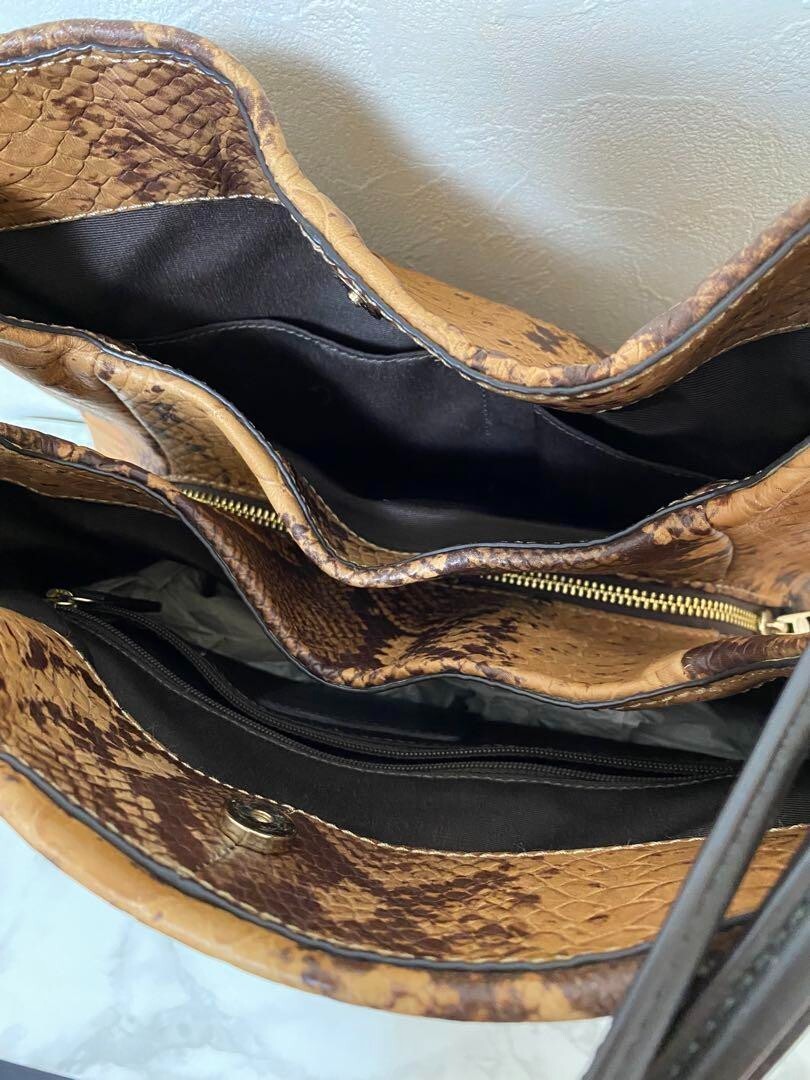 COACH Shoulder bag Python pattern bag hand Bag 11… - image 5