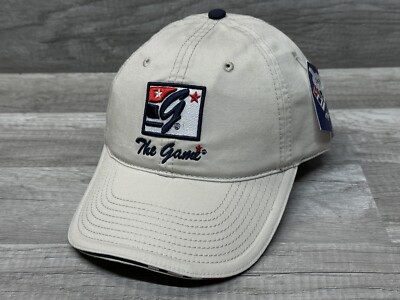 90s The Game ''Get Your Head in The Game'' Hat Striped Strapback Cap Relaxed NEW