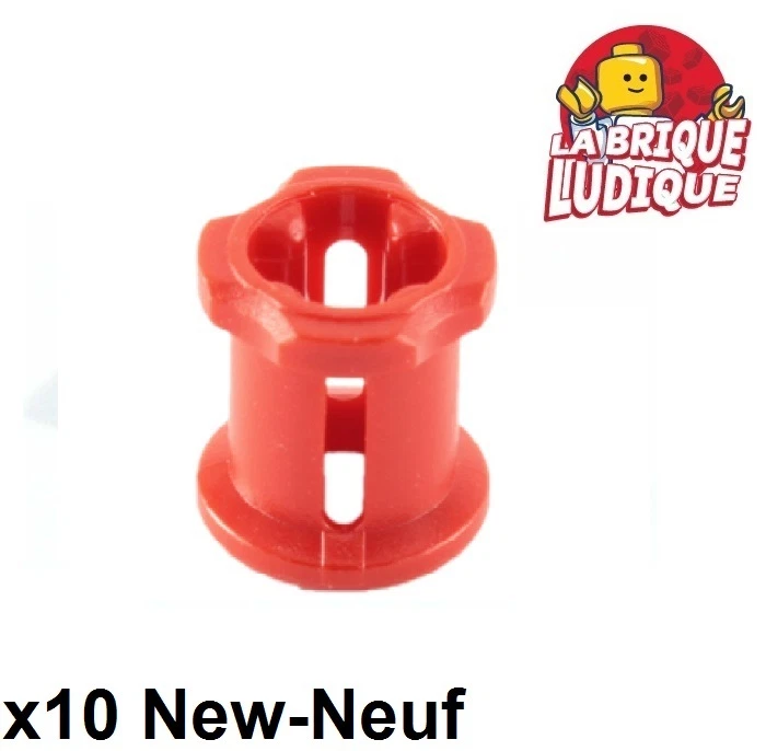 Lego technic 10x Technic Bush coussinet bague rouge/red 3713 NEUF