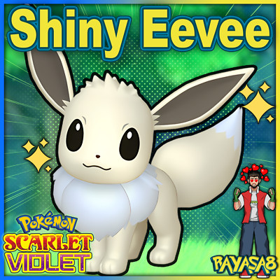 Pokemon Violet Eevee 6IV Trained  Shiny  & Non Shiny  Best Stats Scarlet Home