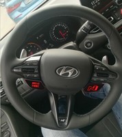Aufkleber FüR Lenkrad Hyundai I30N Performance Facelift/Fastback Farbe Schwarz