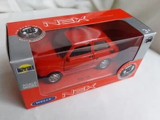 FIAT 126p polski mały fiat red 1:34 Welly die-cast model car new, free shipping