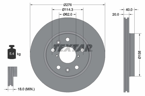 Bremsscheibe Suzuki P. Swift 1.6 06--image