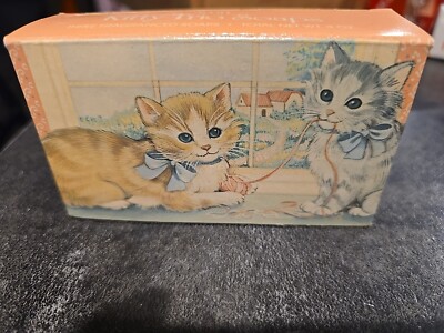 Vintage Avon 1987 Kitty Trio Soaps~3 Pink Kitten Fragranced Soaps-original Pkg