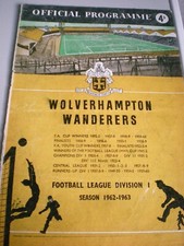 Wolverhampton / Wolves v Sheffield Wednesday, 3 November 1962, Division One