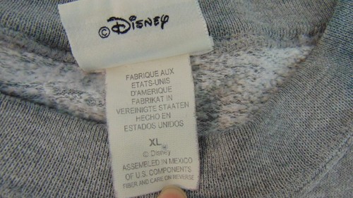 Vintage 90s Walt Disney World Mickey Mouse Sweatshirt Gray Extra Large XL - Picture 9 of 16