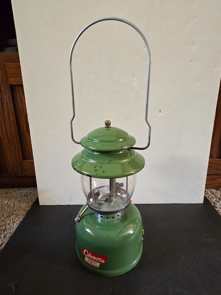 VTG Green Coleman 5122 Lantern 12- 1971 Single Mantel Camping BOX
