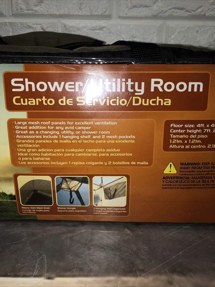 7’ Ozark Trail Outdoor Shower Tent Room Privacy Portable Camping WMT-4040 - Image 3 of 4