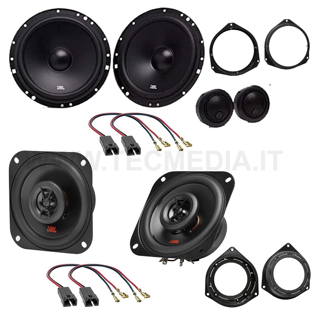 Kit 2 Casse Posteriori IPNOSIS IP-01165 Per Fiat 500/500C (2007-2016) – 16,5 Cm, 240W Max, Con Supporti E Connettori - 3