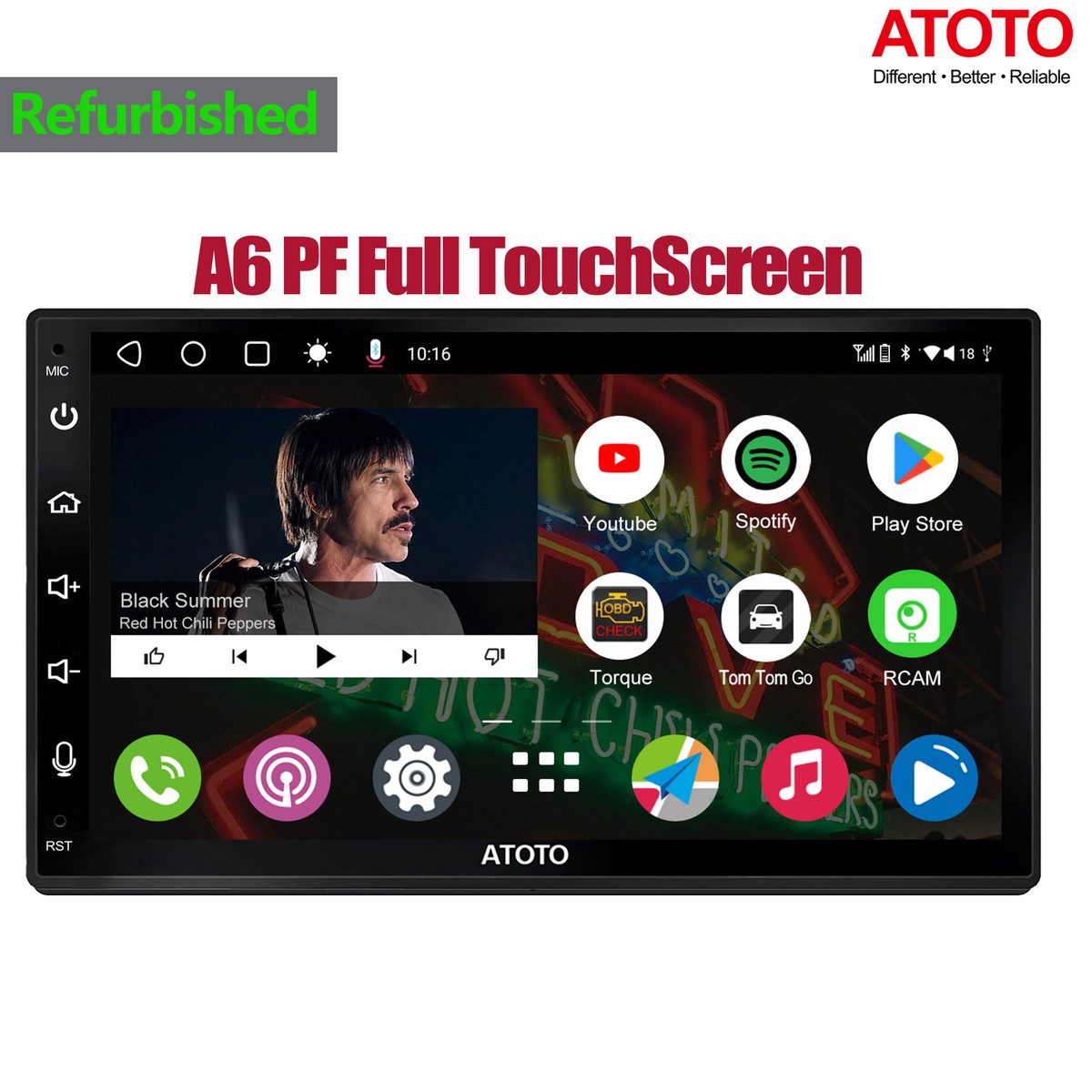 ATOTO A6PF 7IN Full TouchScreen 2 DIN Car Stereo Wireless Android 