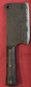 J.B. CUSTOM HANDMADE CLEAVER FROM A 1969 CAMARO LEAF SPRING - VINTAGE EXCELLENT