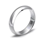 5mm Classical Solid 925 Sterling Silver Gross Wedding Ring Band M148