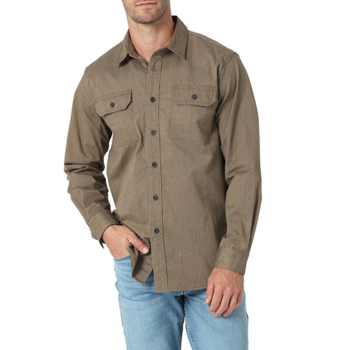 Wrangler Men's Pick Color Epic Soft Flex Woven Long Sleeve Button Shirts: S-3XL - Picture 33 of 47