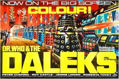 ◉希少60s Dr. Who and the Daleks ヴィンテージポスター Vintage Dr Who & The Daleks Movie Poster (1966) 36 x 27 A0 Not