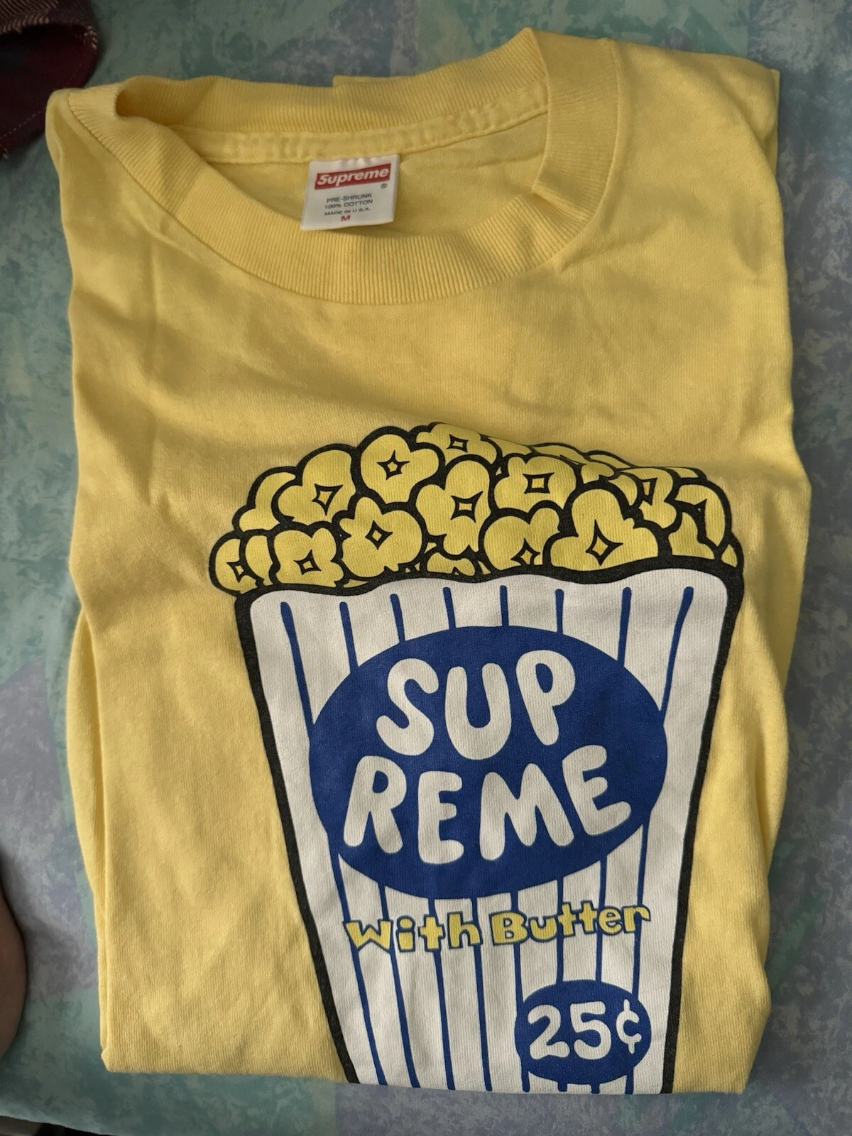 Tee shirt pop corn Supreme taille M