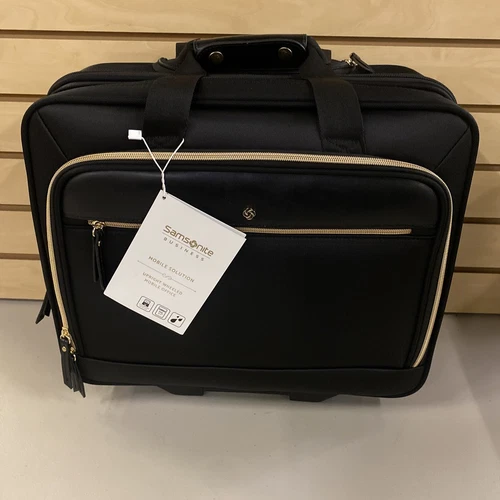 Samsonite Mobile Solution Upright Wheeled Mobile Office (Black) New With Tags @
