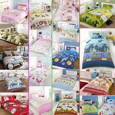 Kids Childrens Boys  Girls Single Bed Character Duvet Quilt Cover Bedding Set