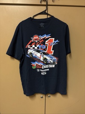 Trackhouse NASCAR Ross Chastain #1 Graphic T-Shirt Large Worst To 1st Charlotte