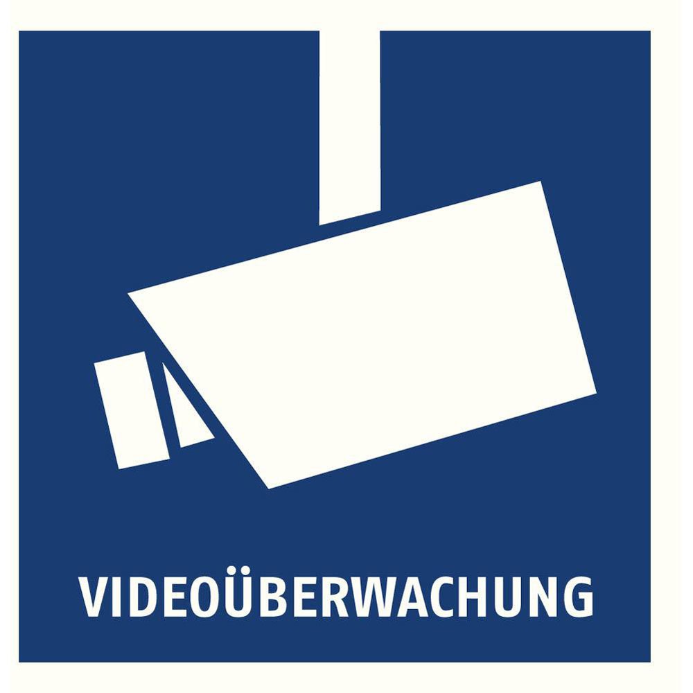 ABUS Warning Label 90x90mm For Video Surveillance Compliance