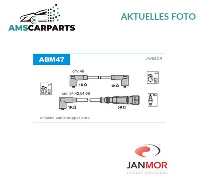 ZÜNDLEITUNGSSATZ ZÜNDKABEL ABM47 JANMOR P NEU OE QUALITÄT