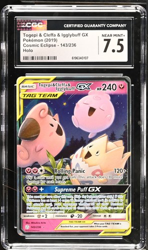 Togepi & Cleffa & Igglybuff-GX graded CGC 7.5 for sale on eBay