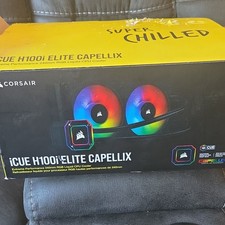 Corsair iCUE H100i ELITE CAPELLIX 240mm RGB Liquid CPU Cooler Black 75CFM