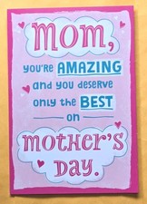 Mother's Day Large Format Greeting Card 5.5X8.0"  Envelope 