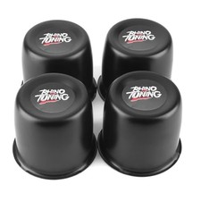 4.25in Wheel Center Caps Stainless Steel 4.25" Center Hole, 3.66" Height Black