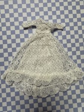 Vintage 1970s Topper Dawn Doll Clothes Wedding Bell Dream 815 Dress Only Lace