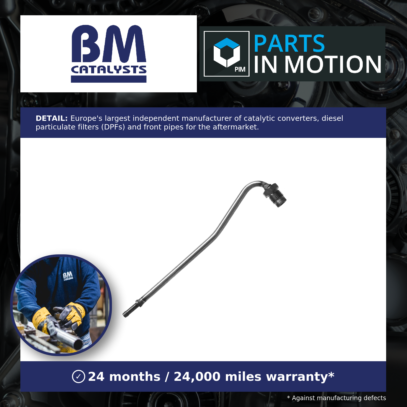 DPF Pressure Sensor Pipe fits VAUXHALL GRANDLAND X 1.6D 17 to 21 Hose BM Quality - Image 14