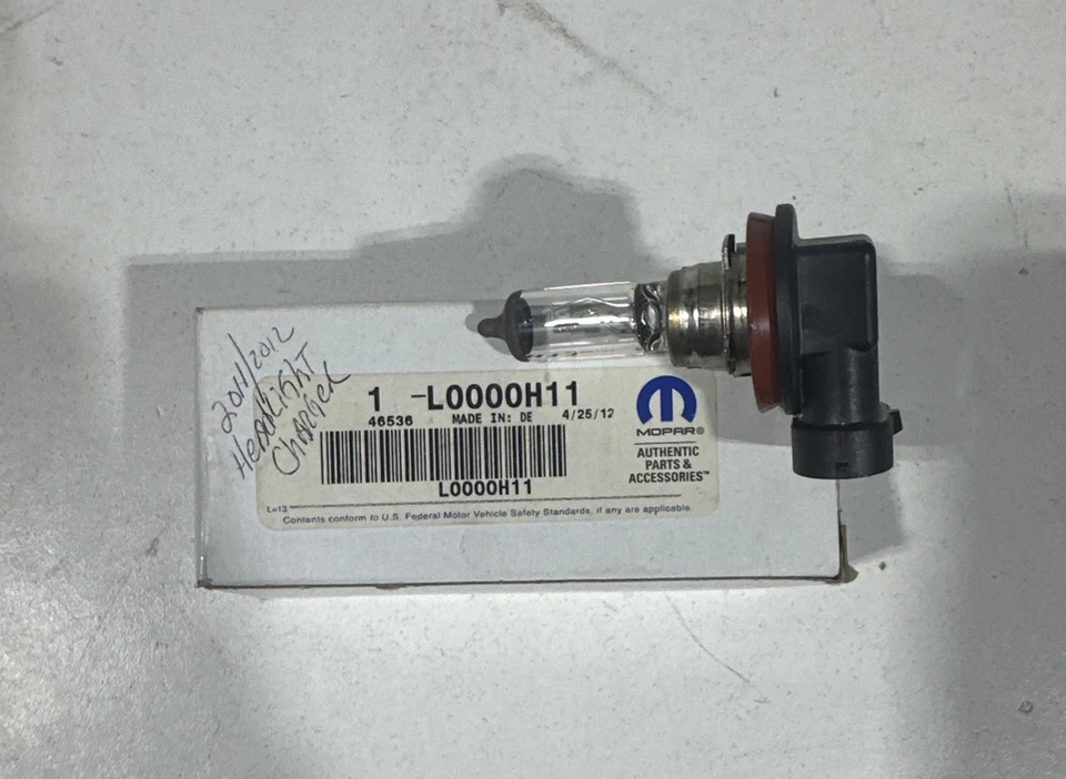 Подлинная лампа фары Mopar L0000H11 ДЛЯ ЗАРЯДНОГО УСТРОЙСТВА DODGE OEM ОРИГИНАЛЬНАЯ ДЕТАЛЬ MOPAR - Изображение 3 из 4