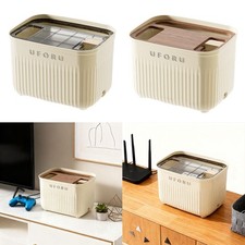 Cable Management Box Dustproof Desk Cord Organizer for School Desk Home