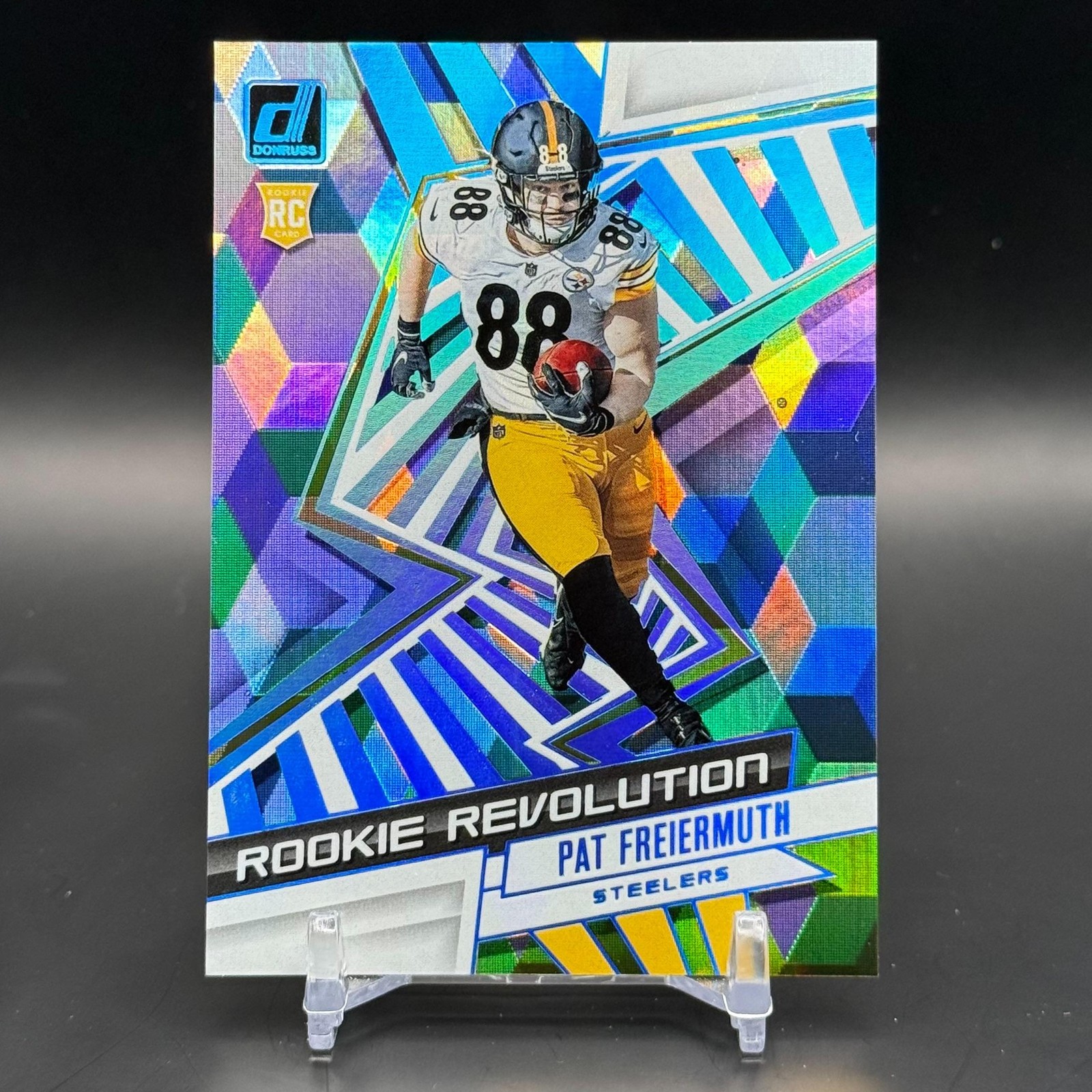 Pat Freiermuth 2021 Donruss #REV-PFR Rookie Revolution Cubic #/50 Steelers